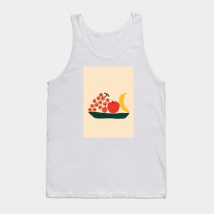 Food Decor, Fruit Print, Abstract, Modern, Minimalist Tank Top
